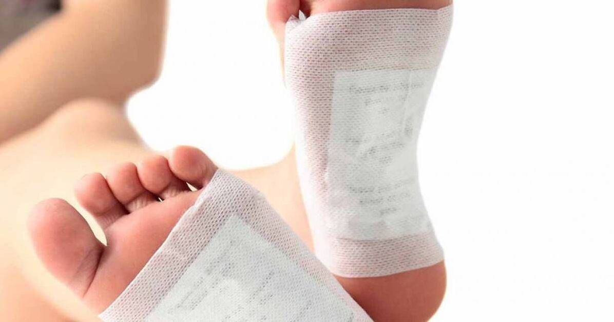 compresa para pies con peróxido de hidrógeno contra hongos